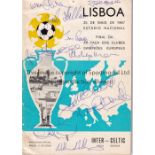 1967 EC FINAL / CELTIC AUTOGRAPHS An original programme for Celtic v Inter Milan 25/5/1967 with