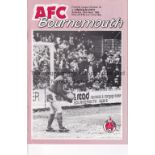 GEORGE BEST Programme for the Bournemouth home match v Lincoln City 23/4/1983 in which Best played