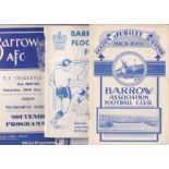 BARROW A collection of 58 Barrow home programmes 1959-1971 plus the Golden Jubilee Souvenir of