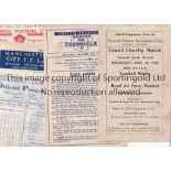 1940's A collection of 7 programmes from the 1940's Vauxhall Motors v RAF (Henlow) (RAF players from