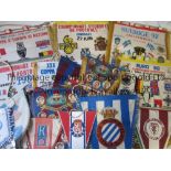 PENNANTS A collection of 18 pennants , 5 from Euros 1980, 1984 (2),1988 and 1992 (large size) ,