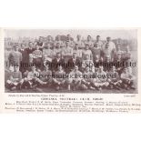 CHELSEA Postcard of a Chelsea team picture from season 1908/09. Photo by Dorrett & Martin. Good