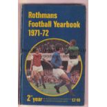 ROTHMANS Hardback copy of the 2nd edition of Rothmans Football Year Book 1971/72. Slight scuffing.