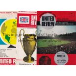 MAN UNITED A collection of 30 Manchester United home programmes from the 1950's (12) and 1960's (