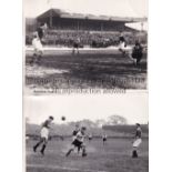 NEWPORT COUNTY Five original B/W photos, action v Northampton 6/2/1954 issued by South Wales