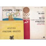 OLYMPICS A collection of 3 Official programmes from the Olympic Games 1956 (fair),1960 (Athletics-