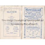 SHEFFIELD WEDNSDAY V ARSENAL 1929 Souvenir issue official programme for the League game at