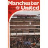 MAN UNITED POSTPONED Home programme for the postponed match v Queen's Park Rangers 13/1/1979. Good