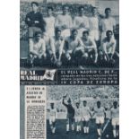 EUROPEAN CUP FINAL 1959 Real Madrid magazine previewing the Real Madrid v Rheims European Cup