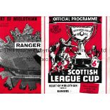 SCOTTISH LEAGUE CUP FINAL 1961 Both programmes for the Scottish League Cup Final and Replay 28/10/