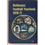 ROTHMANS Hardback copy of the 1st edition of Rothmans Football Year Book 1970/71. Some very slight