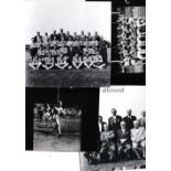 NEWPORT COUNTY Thirty reprinted B/W photos, mostly 6" X 6", for season 1961/2 including a team group