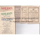 ASCOT A collection of 6 Royal Ascot Race cards 1891 (3rd and 4th day), 1892 (first day) 1932 (