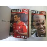 NOTTINGHAM FOREST Two professionally bound volumes, in red with gold lettering for 2004-05 season.