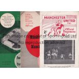 MAN UNITED A collection of 58 Manchester United programmes 36 homes and 22 aways 1958-2005. Homes