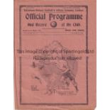 SPURS / BRADFORD PA Programme Tottenham v Bradford Park Avenue 19/10/1935. Half-times inserted