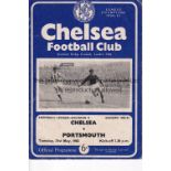 CHELSEA Programme Chelsea v Portsmouth 21/5/1963 a famous 7-0 victory for Chelsea which clinched