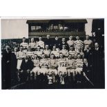CELTIC V CARDIFF CITY 1927 A reprinted B/W joint team group for the match between the English and
