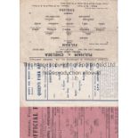 CHELSEA Three single sheet Football League South Chelsea aways from the 1942/43 season v Queen's