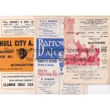 PROGRAMME MISCELLANY Twenty five programmes 1957-1970 to include Hull v Workington , Barrow ,