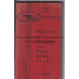 ARSENAL Handbook for 1939/40 season. Slightly rusty staples. Generally good