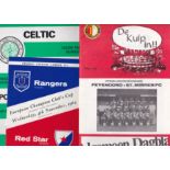 SCOTTISH FOOTBALL PROGRAMMES Forty nine programmes including European homes and aways, League and