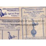 SPURS A collection of 11 Tottenham Reserves home programmes v Southend (Cup) (s/s) 1946/47, Charlton