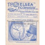 CHELSEA Programme for the home match v Middlesbrough 14/12/1912. Ex Bound Volume. No writing.