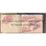 CRICKET AUTOGRAPHS 1940'S / 1950'S An album with approximately 40 signatures, some laid down,