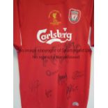 SIGNED LIVERPOOL SHIRT ISTANBUL A Limited edition (500) Liverpool replica shirt. The shirt has