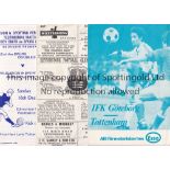 SPURS Six Tottenham Aways Leytonstone (Fr) 1964/65, Gillingham Reserves 1969/70 (s/s) (score, team