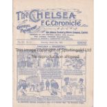 CHELSEA Home programme v Bradford Park Avenue 6/3/1920 FA Cup, ex-binder. Generally good