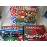 SUBBUTEO Three sets of Subbuteo all in boxes for the 1994 World Cup (box fair), Liverpool Team