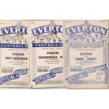 EVERTON A collection of 33 Everton home programmes 1949-1959 to include 1949/50 (1), 1950/51(12),