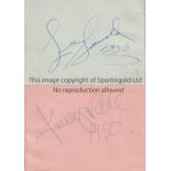 BOXING AUTOGRAPHS Signed individual album pages by Jimmy Wilde & Lee Savold, both dated 1950, the