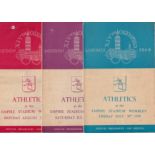 OLYMPICS 1948 A collection of nine 1948 London Olympic Games Athletics programmes at Wembley, 30/