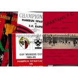 HAMRUN SPARTANS OF MALTA Five home programmes v. Valetta City 8/10/1950, Sliema Wanderers 26/11/
