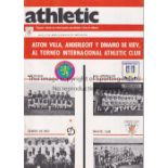 BILBAO A collection of 10 monthly Athletic Bilbao monthly magazines December 1972- December 1973