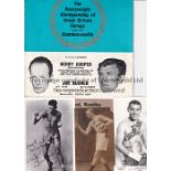 BOXING A large collection of Boxing ephemera to include 40 cards some with signatures (almost all