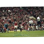 ANDY COLE A col 12 x 8 photo of Cole scoring the winning goal against Tottenham on the final day