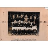 NEWPORT COUNTY Two original 7.5" X 6" B/W team group photos mounted on board for each team of the