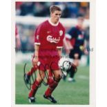 MICHAEL OWEN Signed original colour press photo stamped "In Focus". Good