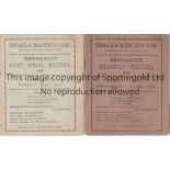 NEWMARKET Two Racecards from meetings at Newmarket - Spring meeting 1894 (last day) ( back cover has