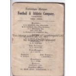 SPURS Tottenham Hotspur Handbook 1931/32. Lacks covers. Poor