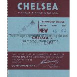 CHELSEA TICKET Ticket for the home match with Everton 20/4/1957 . Date is stamped incorrectly as