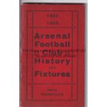 ARSENAL HANDBOOK 1932/3 Good