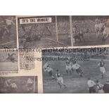 FOOTBALL SCRAPBOOK 1940'S AND 1950'S Large scrapbook with 48 pages of newspaper pictures with the