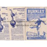 SPURS Five programmes from Tottenham Championship season of 1950/51. 4 homes v Blackpool, Sunderland