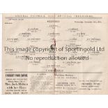 OXFORD V CAMBRIDGE 1934 AT ARSENAL Full 12 page programme for the Varsity Football Match at