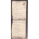 1930'S AUTOGRAPH BOOK / FOOTBALL, CRICKET AND SPEEDWAY An album containing over 160 autographs